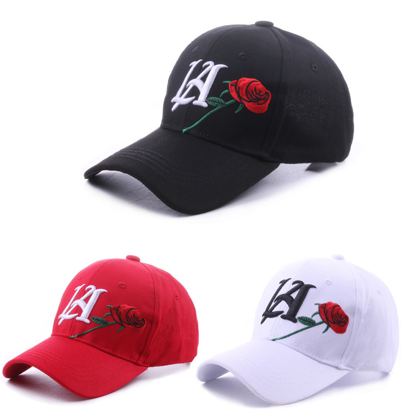 Embroidery Rose - Özelleştirilebilir Unisex LA Rose Nakışlı Beyzbol