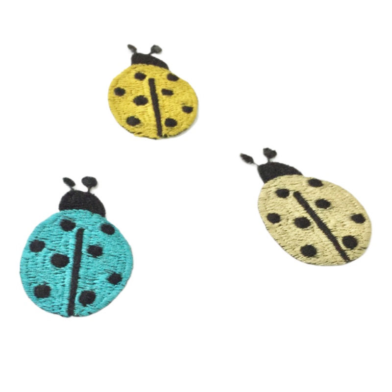 Embroidery Lady Bug - 49 adet/grup Dikmek Yaratıcı Nakış Yama