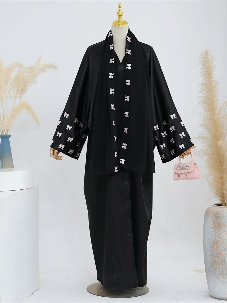 Ramazan Siyah Kalp Abaya Damen - Embroidery Kebaya incelemesi ve fiyatı