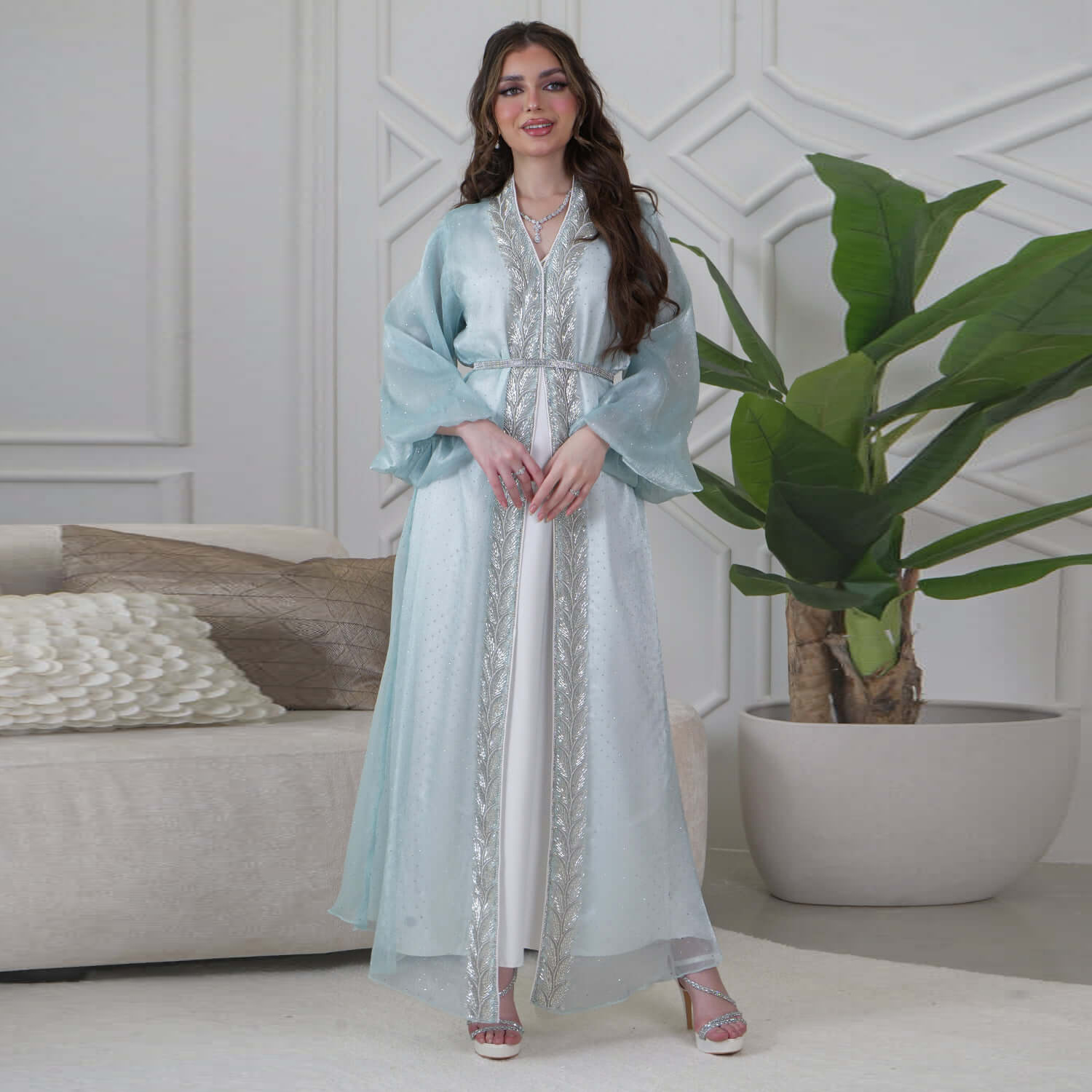 Eid Mubarak Djellaba Kimono Hı - Embroidery Kebaya incelemesi ve fiyatı