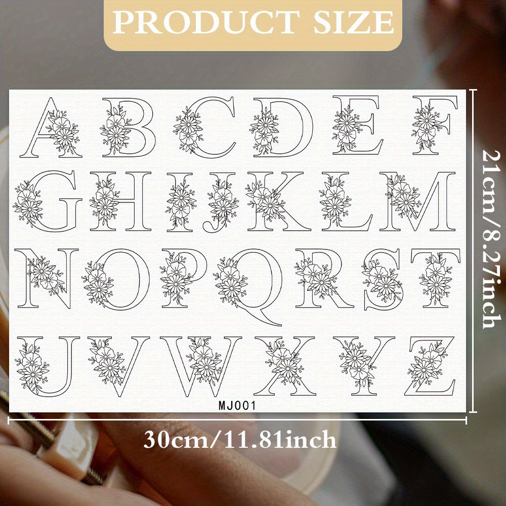 Çiçekli D Harfi Tasarımlı 1 Ad - Embroidery Meaning incelemesi ve fiyatı