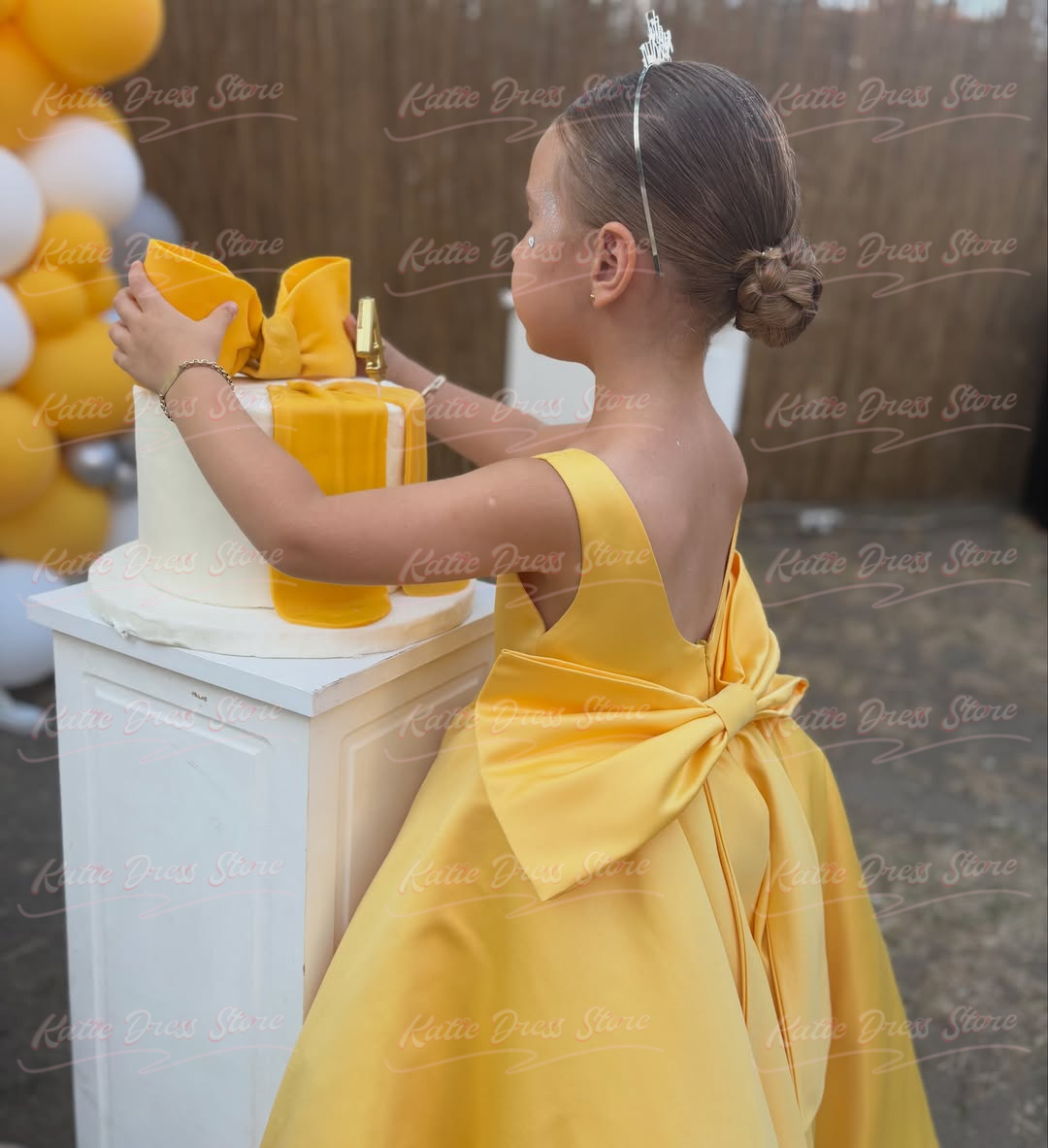 Sarı Renk, Özel Tasarım, Saten - Embroidery Yellow Dress incelemesi ve fiyatı