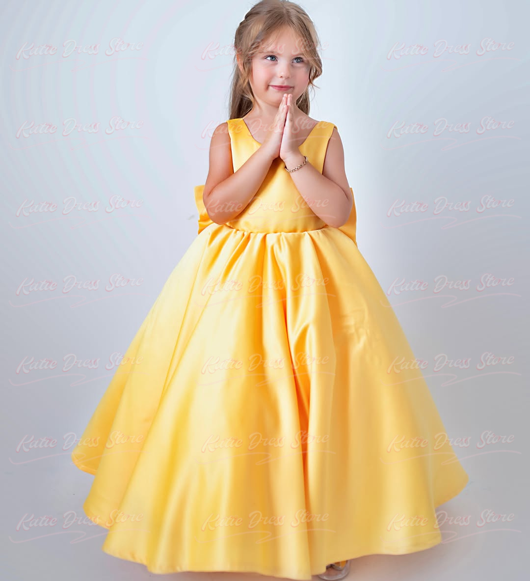 Sarı Renk, Özel Tasarım, Saten - Embroidery Yellow Dress incelemesi ve fiyatı