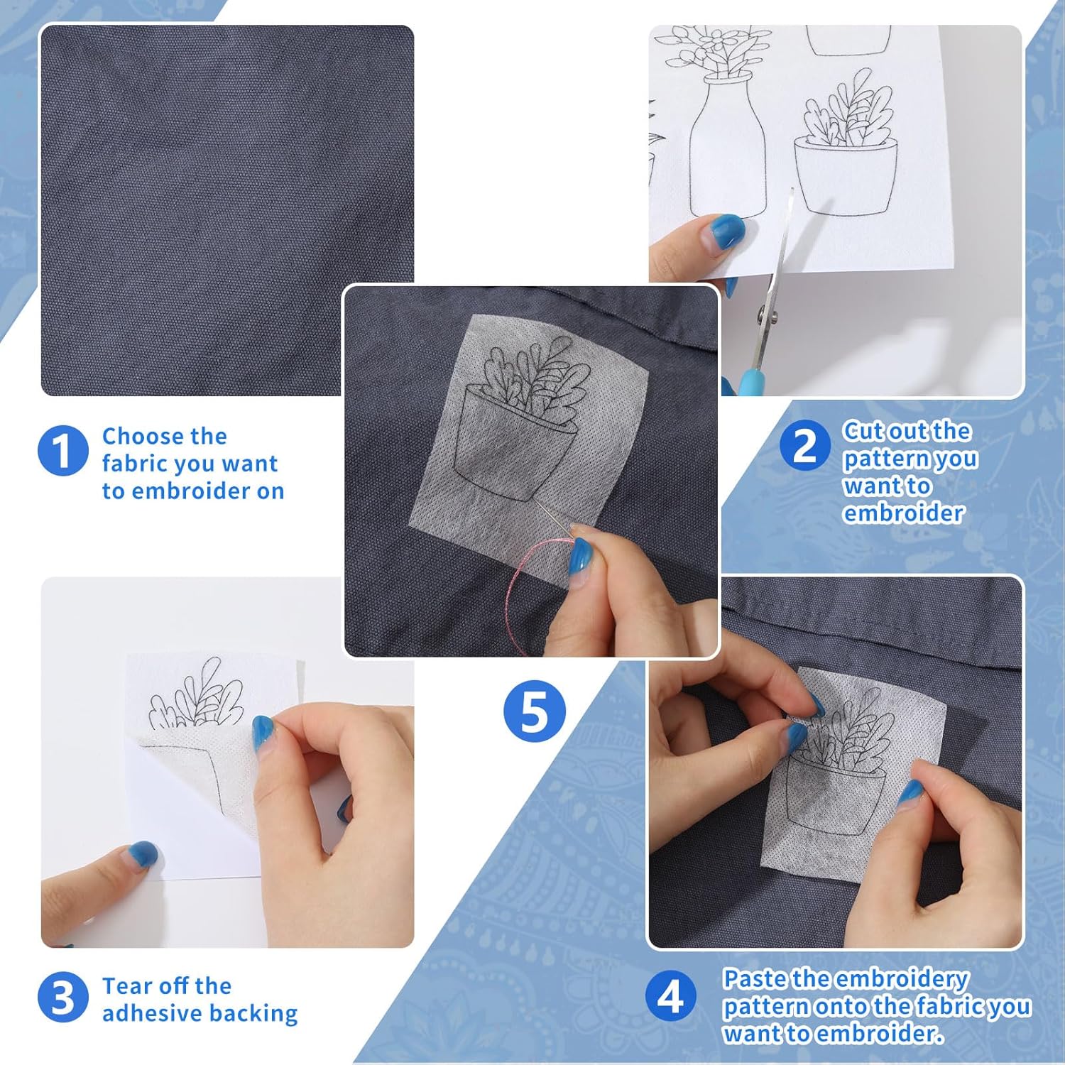 4 Yaprak Suda Çözünür Nakış De - Embroidery Meaning incelemesi ve fiyatı