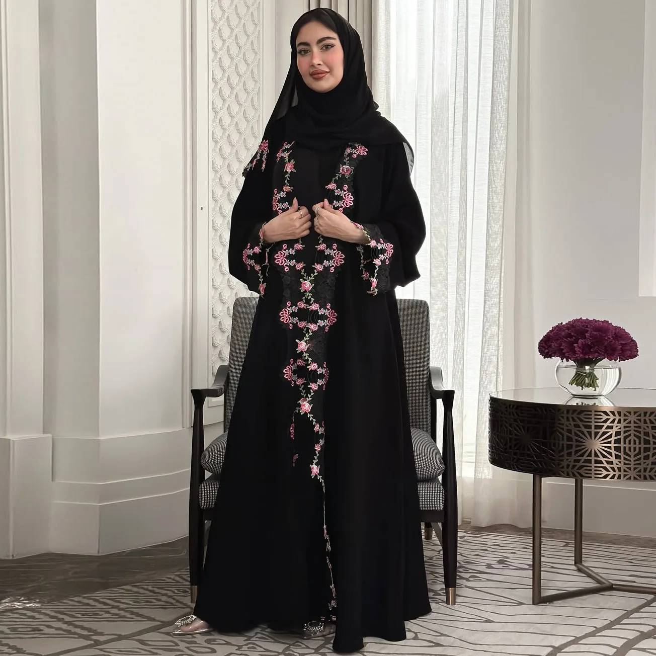 Siyah İşlemeli Kimono Celibiye - Embroidery Kebaya incelemesi ve fiyatı