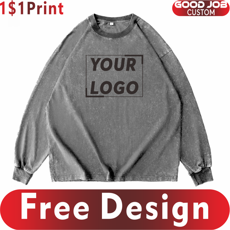 Özel T-shirt Vintage Uzun Koll - Embroidery Design Logo incelemesi ve fiyatı